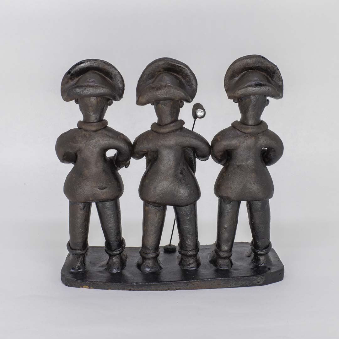 Escultura Trio Forró em Cerâmica