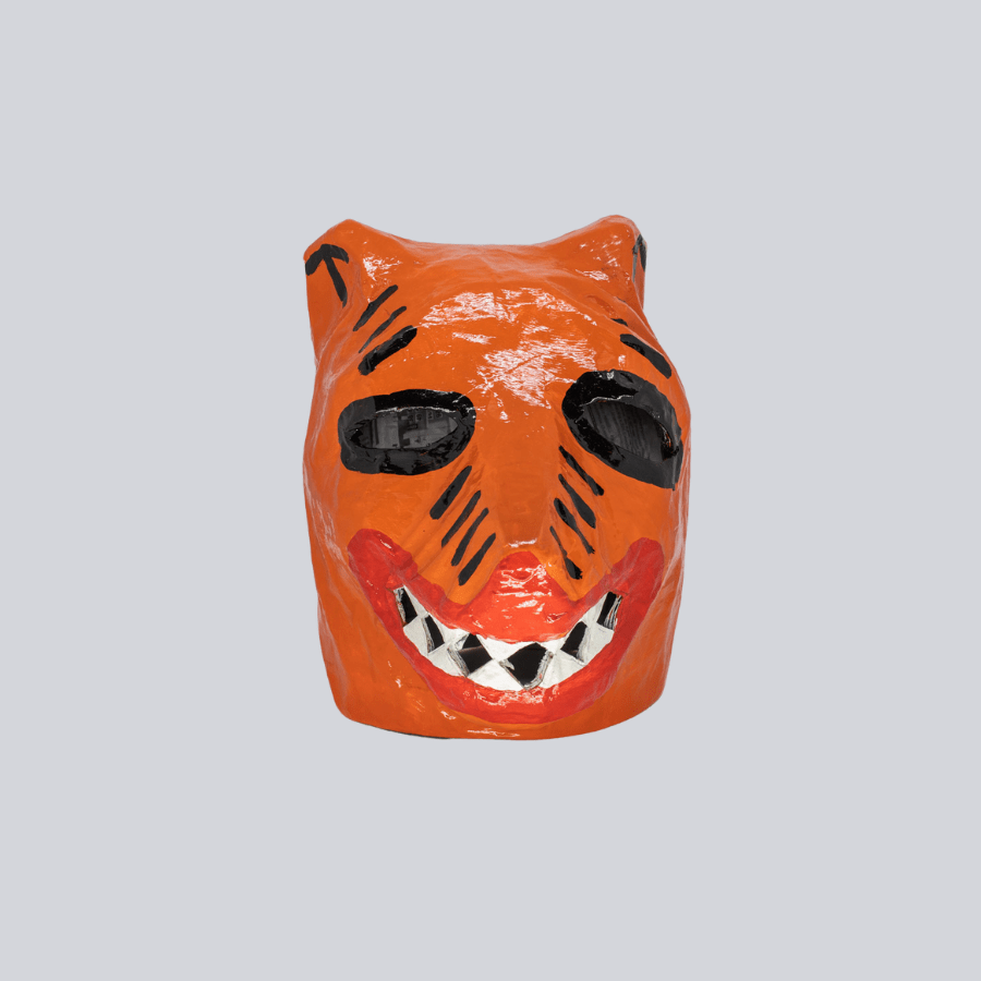 Máscara Cabeça La Ursa Laranja