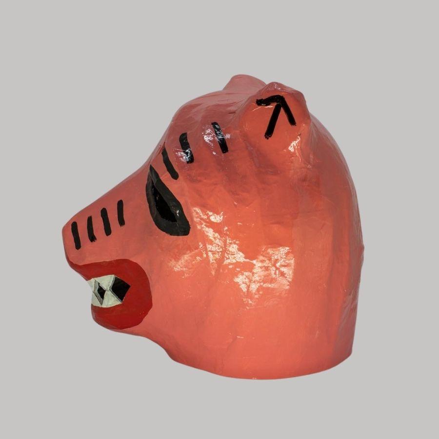 Máscara Cabeça La Ursa Rosa