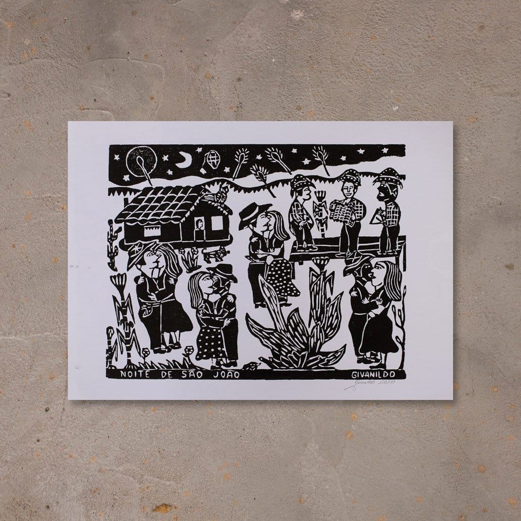 Xilogravura de São João - 48 X 66 cm