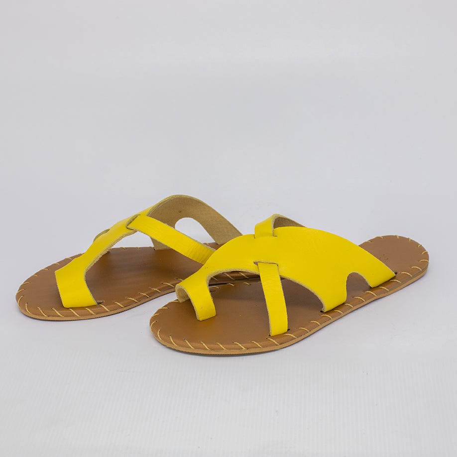 Sandália Rasteira Feminina Amarela FV B-27