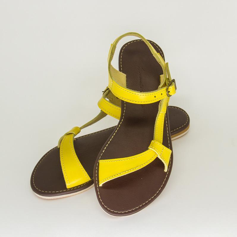 SANDÁLIA FV B-43 AMARELA Sandália Artes do Imaginario Brasileiro