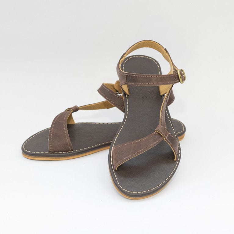 Sandália Rasteira Feminina Marrom FV B-43