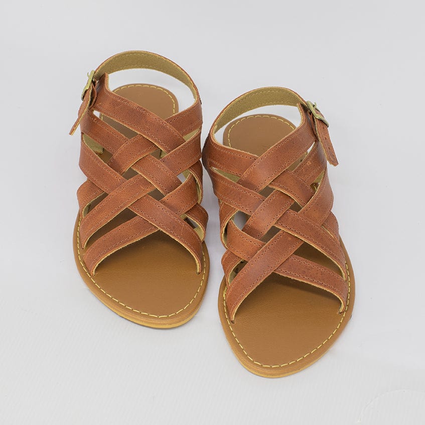 Sandália Rasteira Feminina Marrom FV C-1