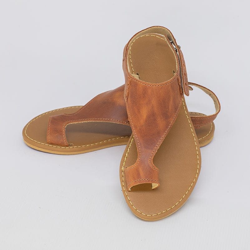 Sandália Rasteira Feminina Marrom FV C-9