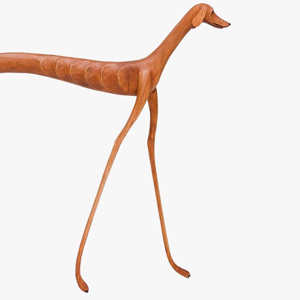 ESCULTURA CACHORRO BALEIA - DECORA GNT - CACHORRO MADEIRA - MARCOS DE SERTANIA