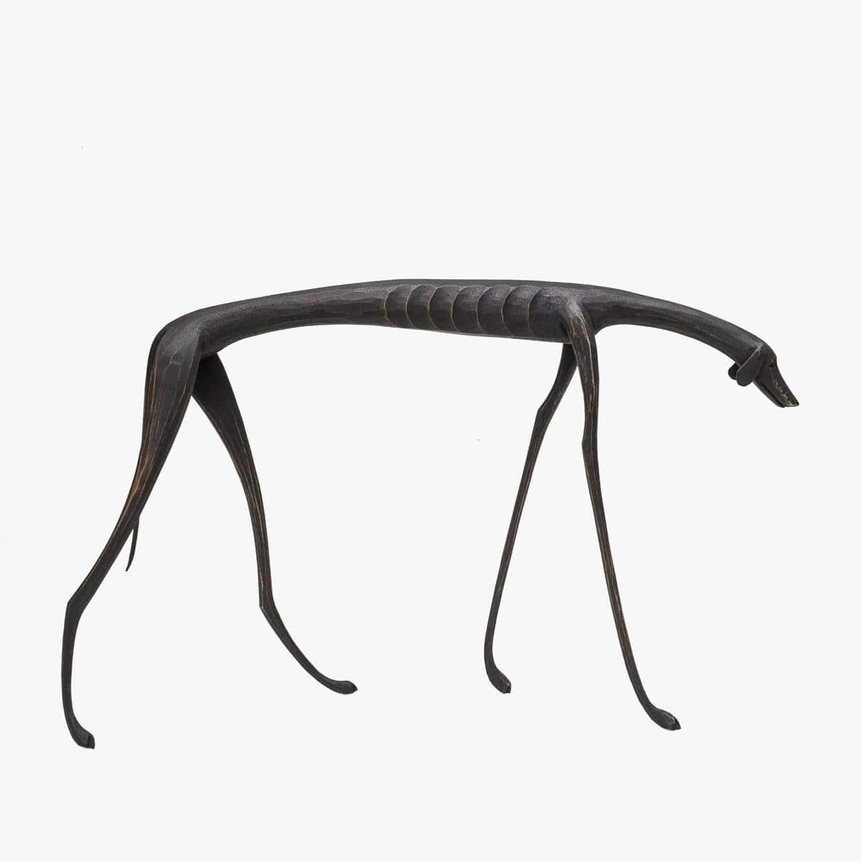 ESCULTURA CACHORRO BALEIA - DECORA GNT - CACHORRO MADEIRA - MARCOS DE SERTANIA