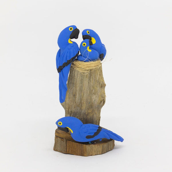 Escultura 3 Pássaros na Madeira 022