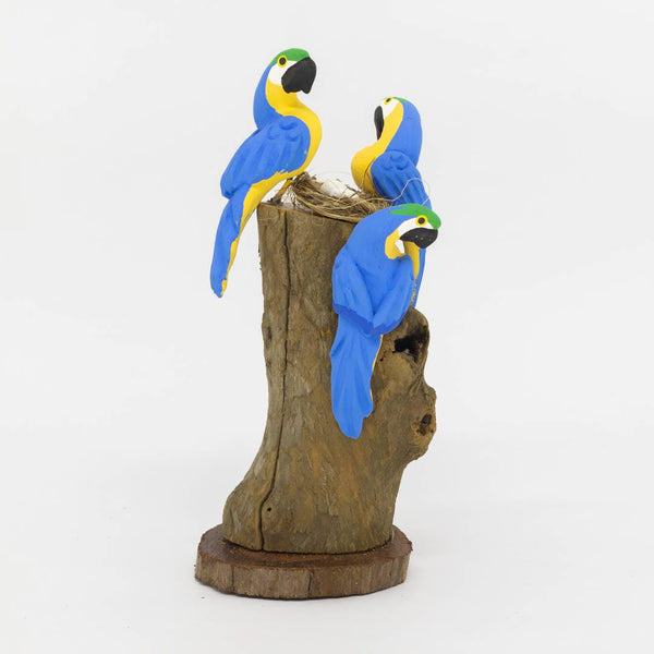 Escultura 3 Pássaros na Madeira 046