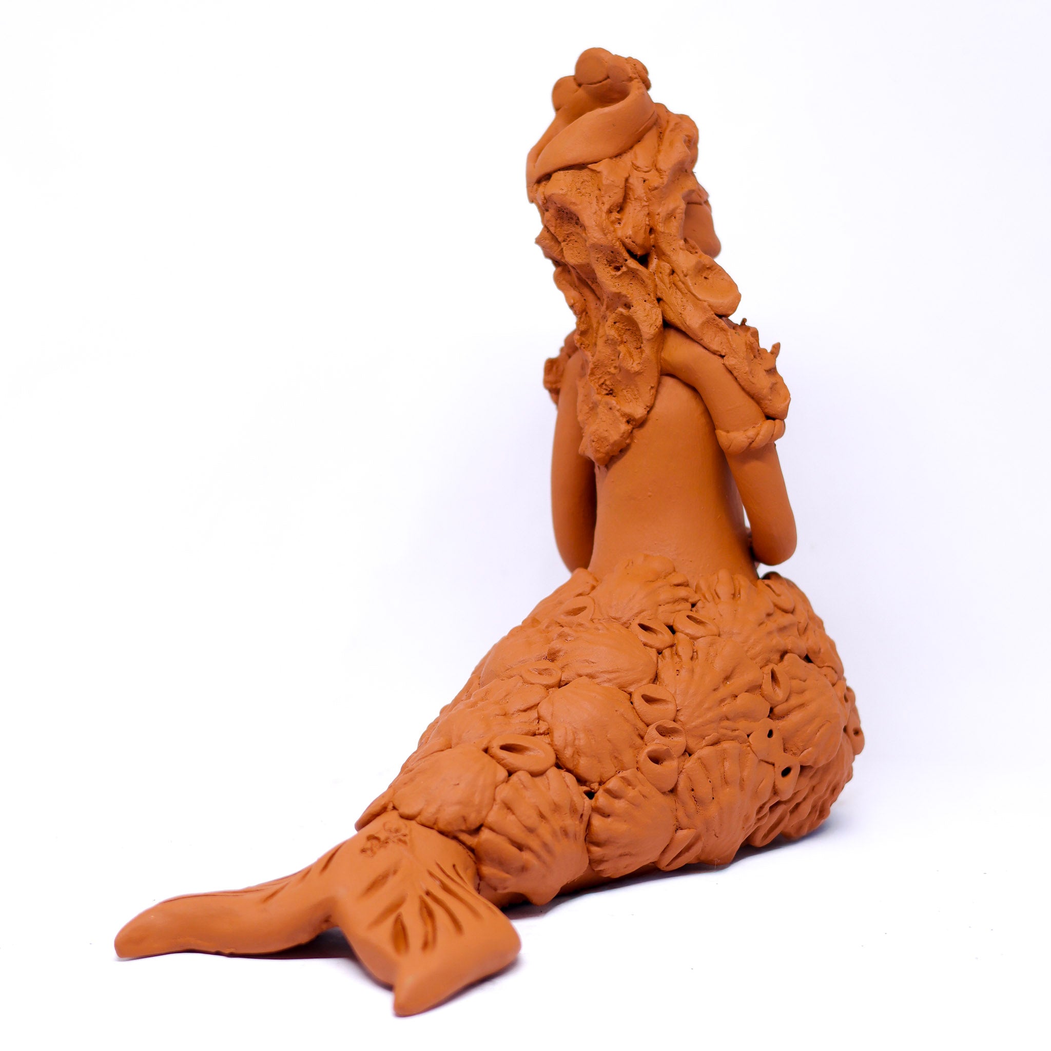 Escultura Sereia em Cerâmica