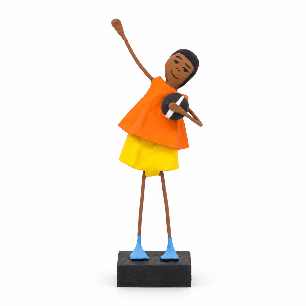 Escultura Brincadeira Infantil com Bola  - Laranja 12
