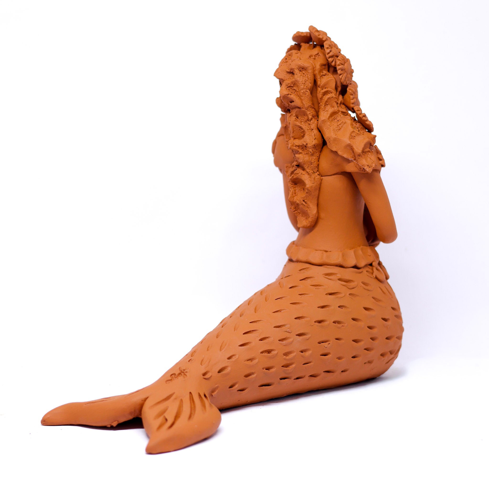 Escultura Sereia em Cerâmica