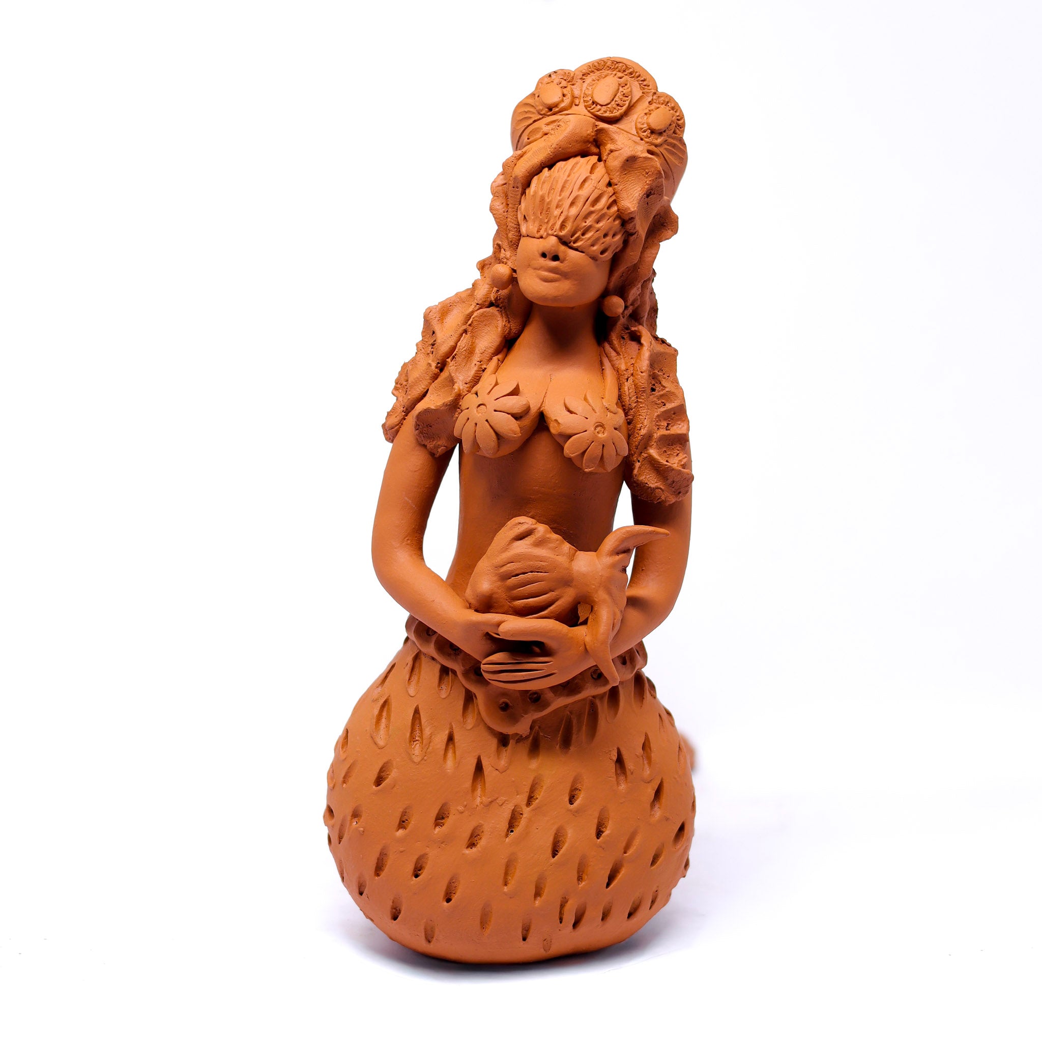 Escultura Sereia em Cerâmica