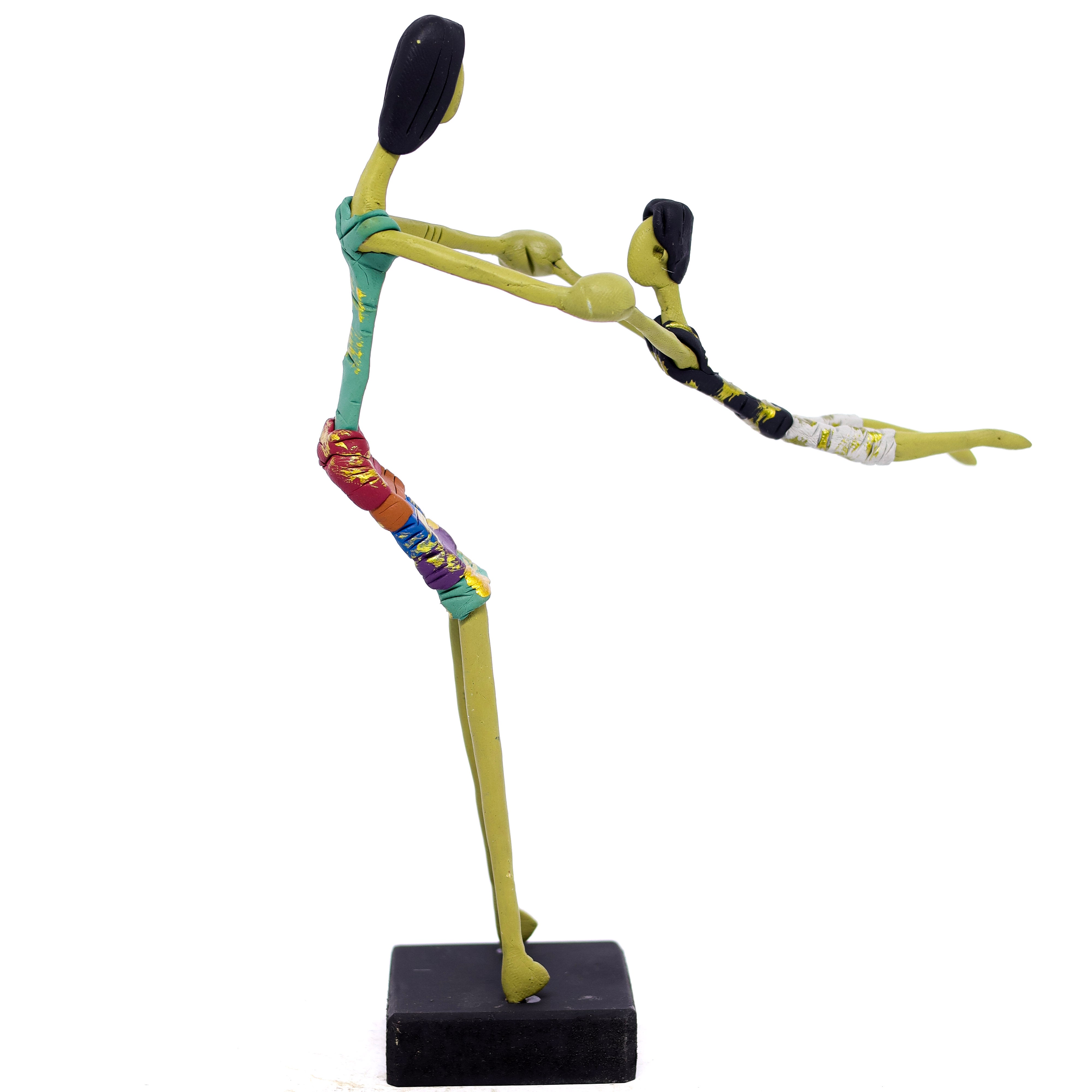 Escultura Mãe e Filho Girando