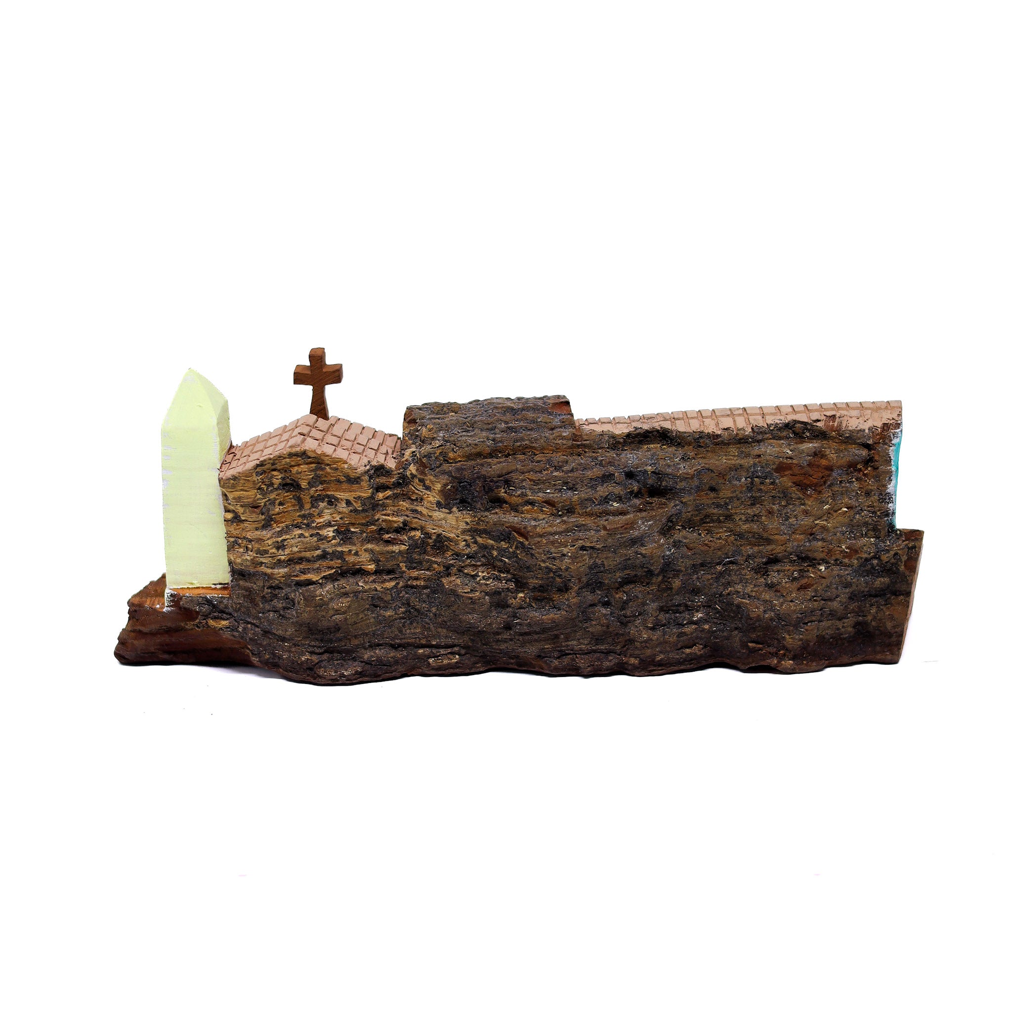 Escultura Casinha Talhada na Madeira CMS M