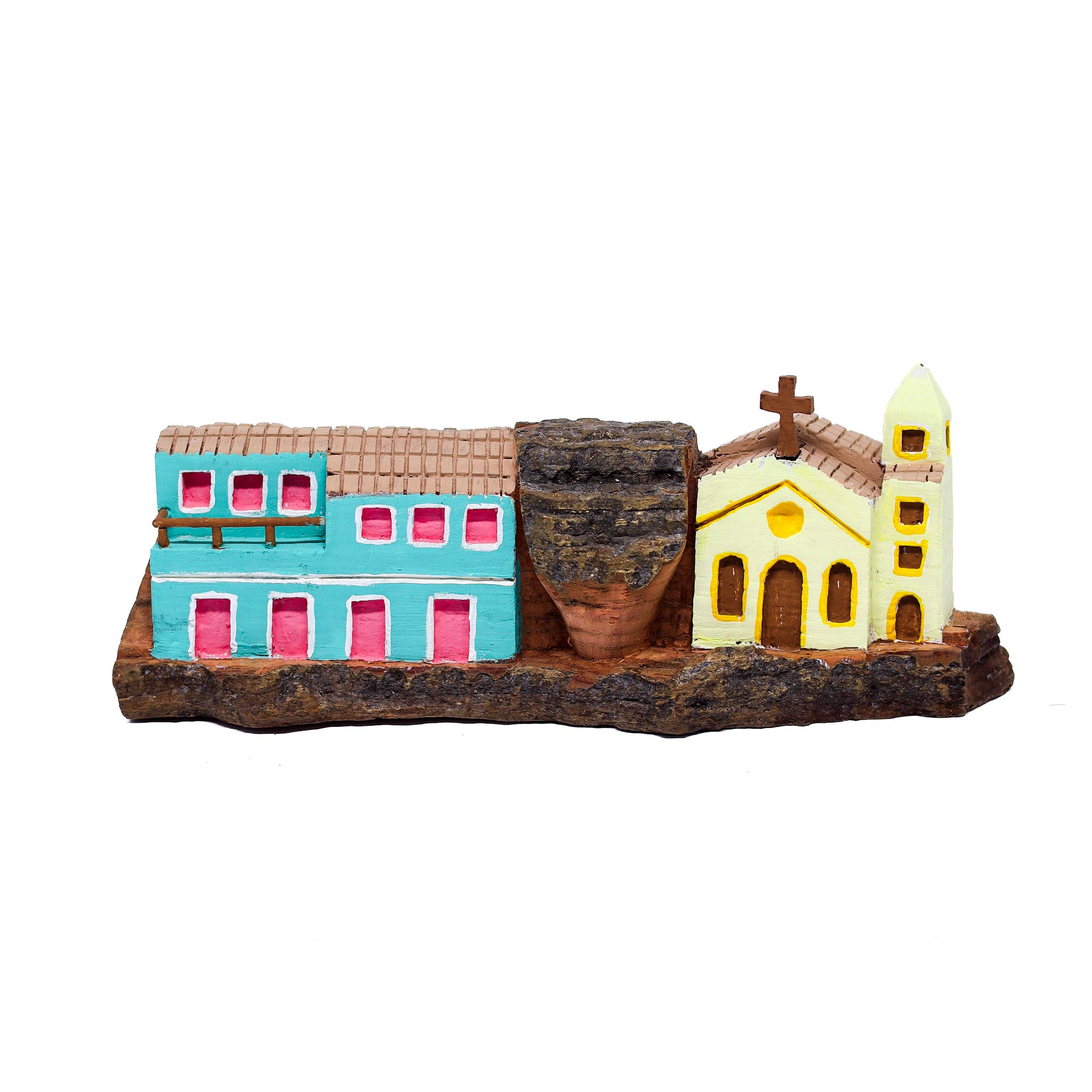 Escultura Casinha Talhada na Madeira CMS M
