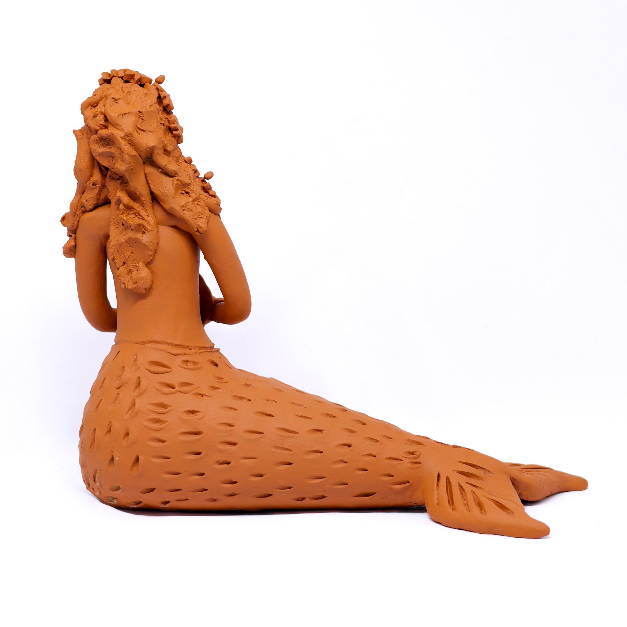 Escultura Sereia em Cerâmica