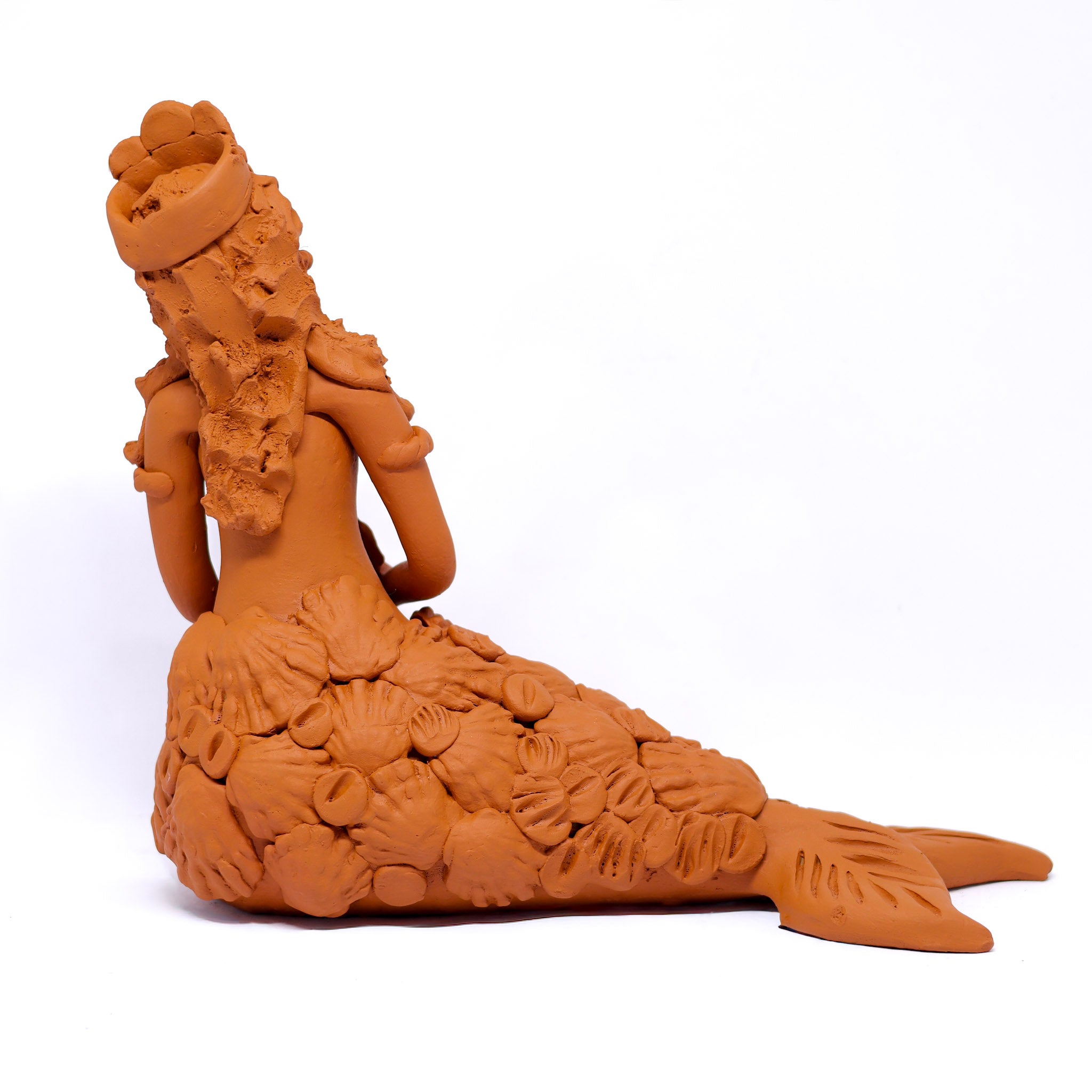 Escultura Sereia em Cerâmica