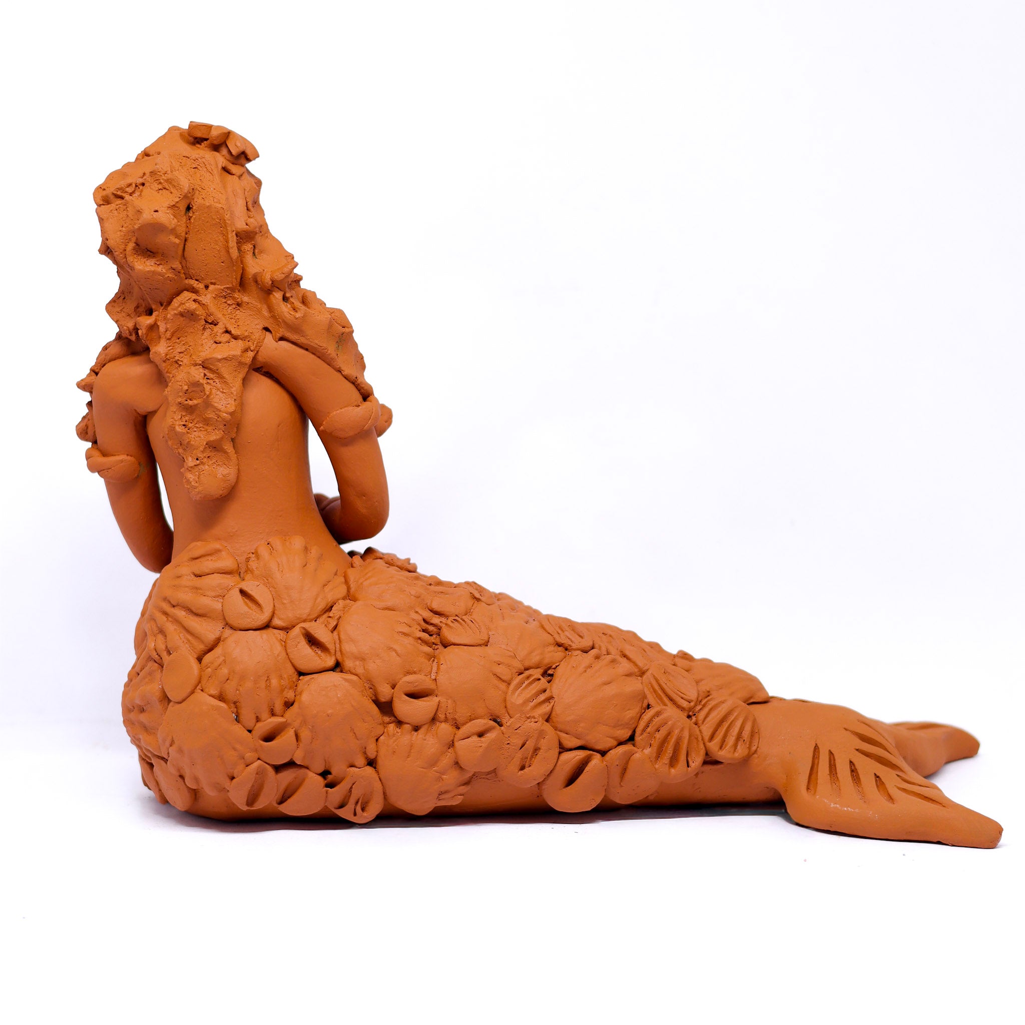 Escultura Sereia em Cerâmica