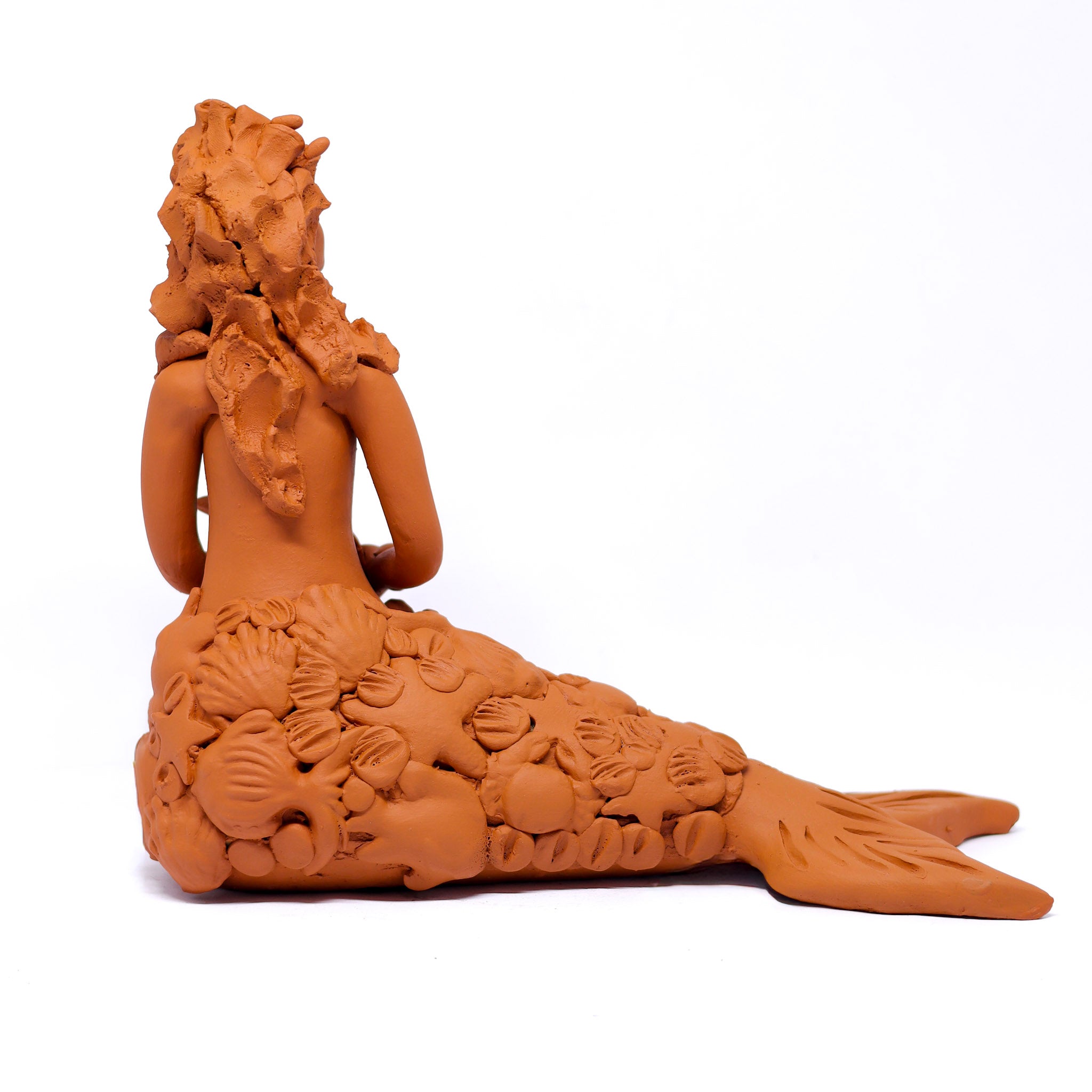 Escultura Sereia em Cerâmica