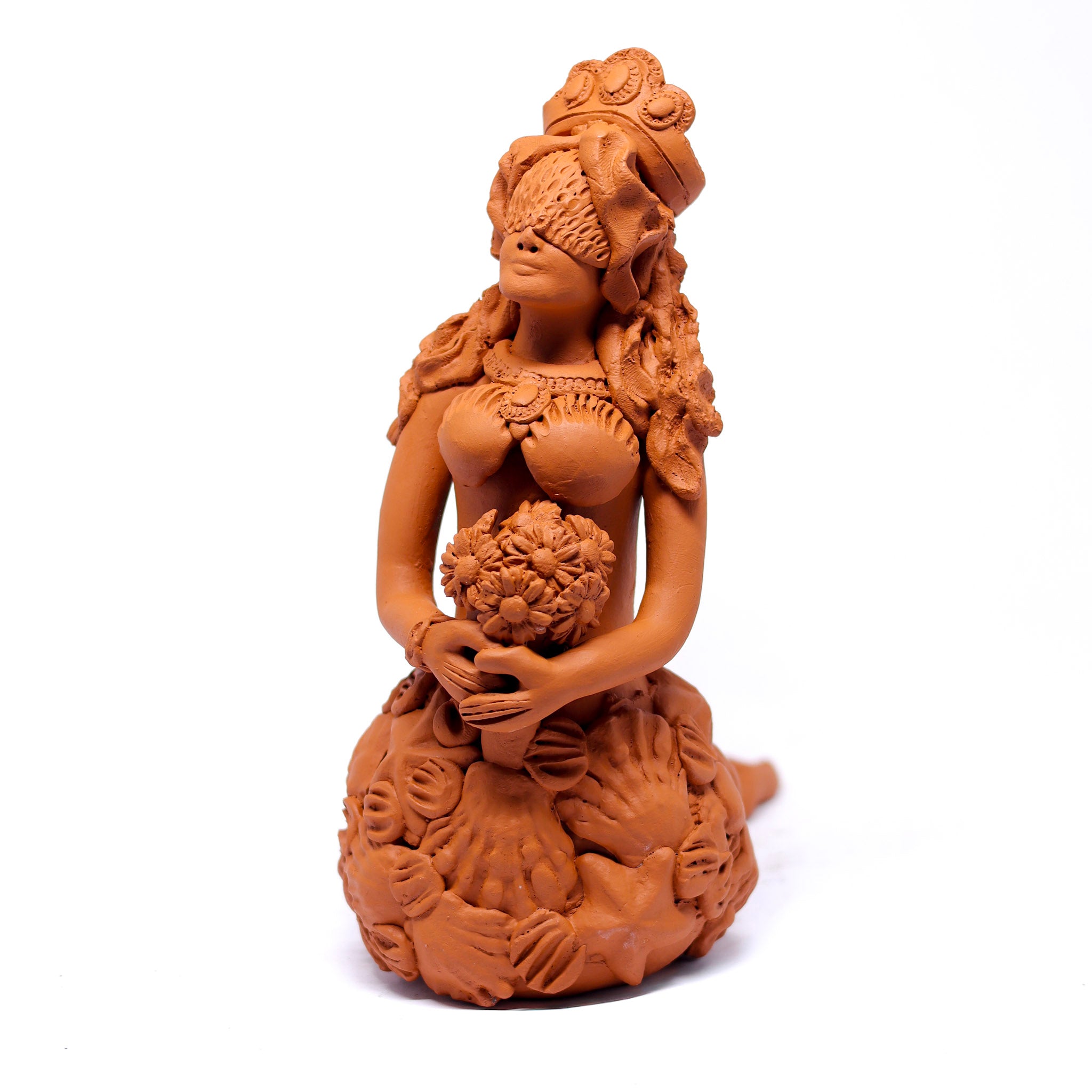 Escultura Sereia em Cerâmica