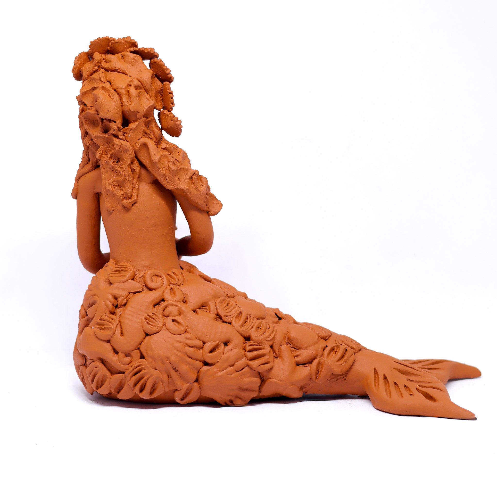 Escultura Sereia em Cerâmica