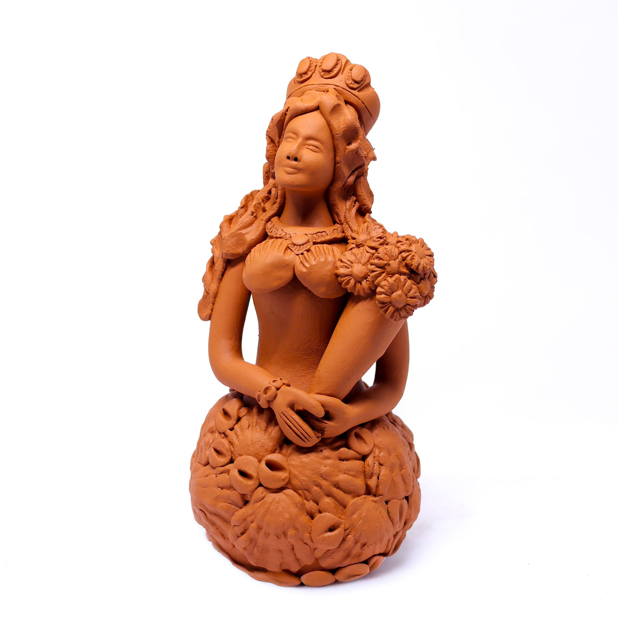 Escultura Sereia em Cerâmica