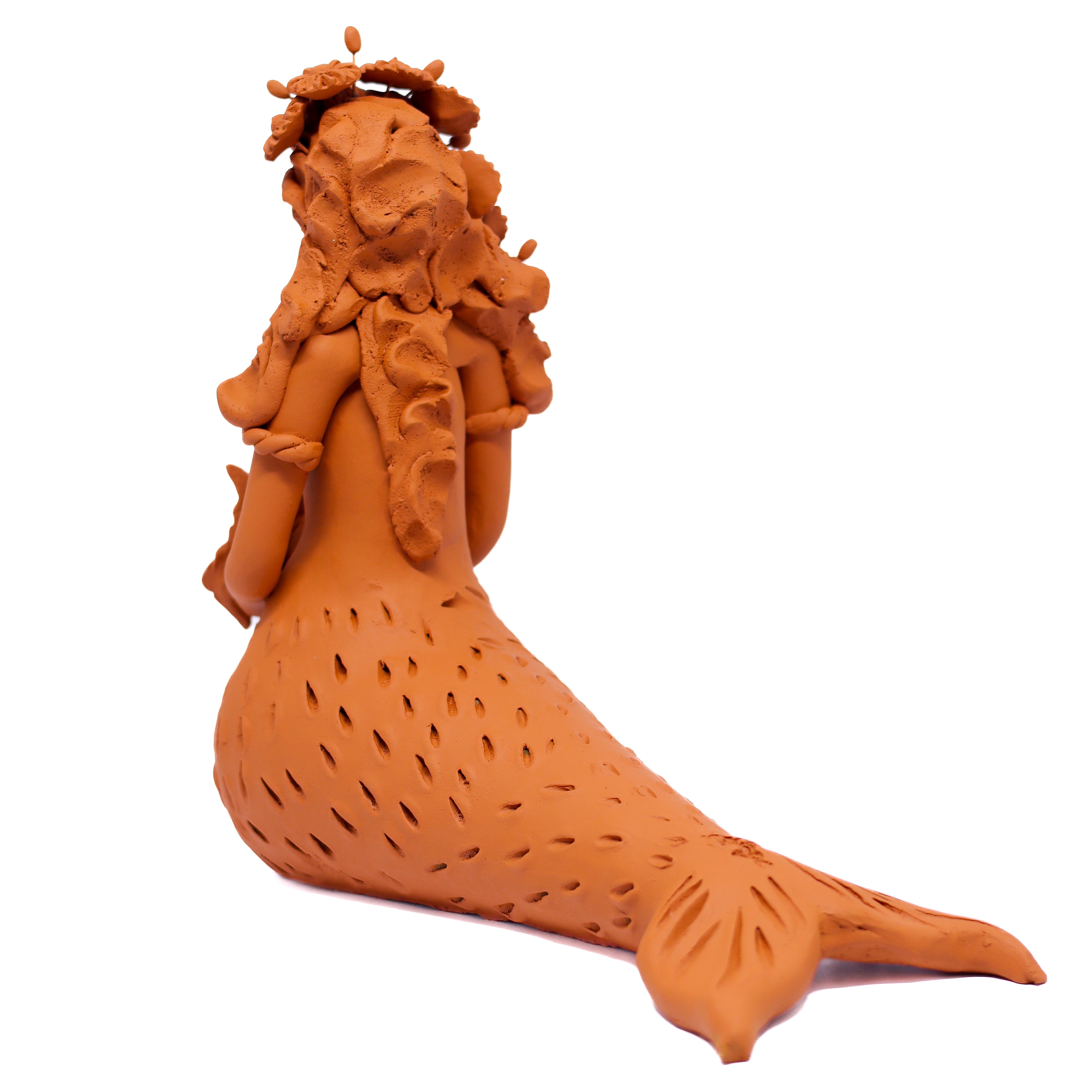 Escultura Sereia em Cerâmica