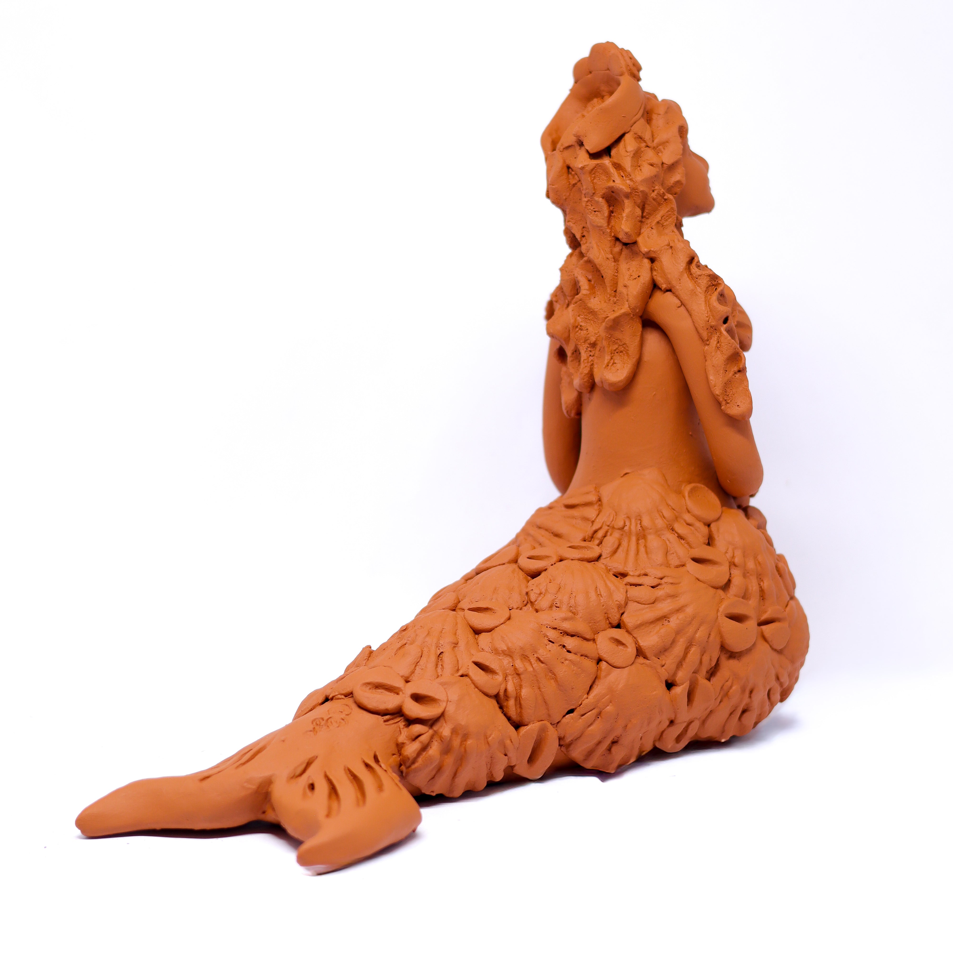 Escultura Sereia em Cerâmica