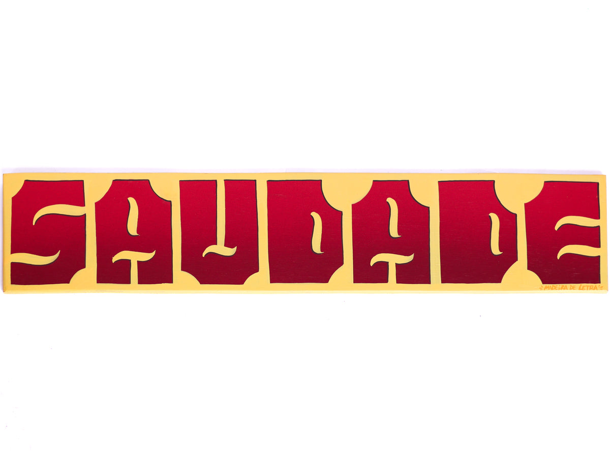 Placa Saudade 11 X 55