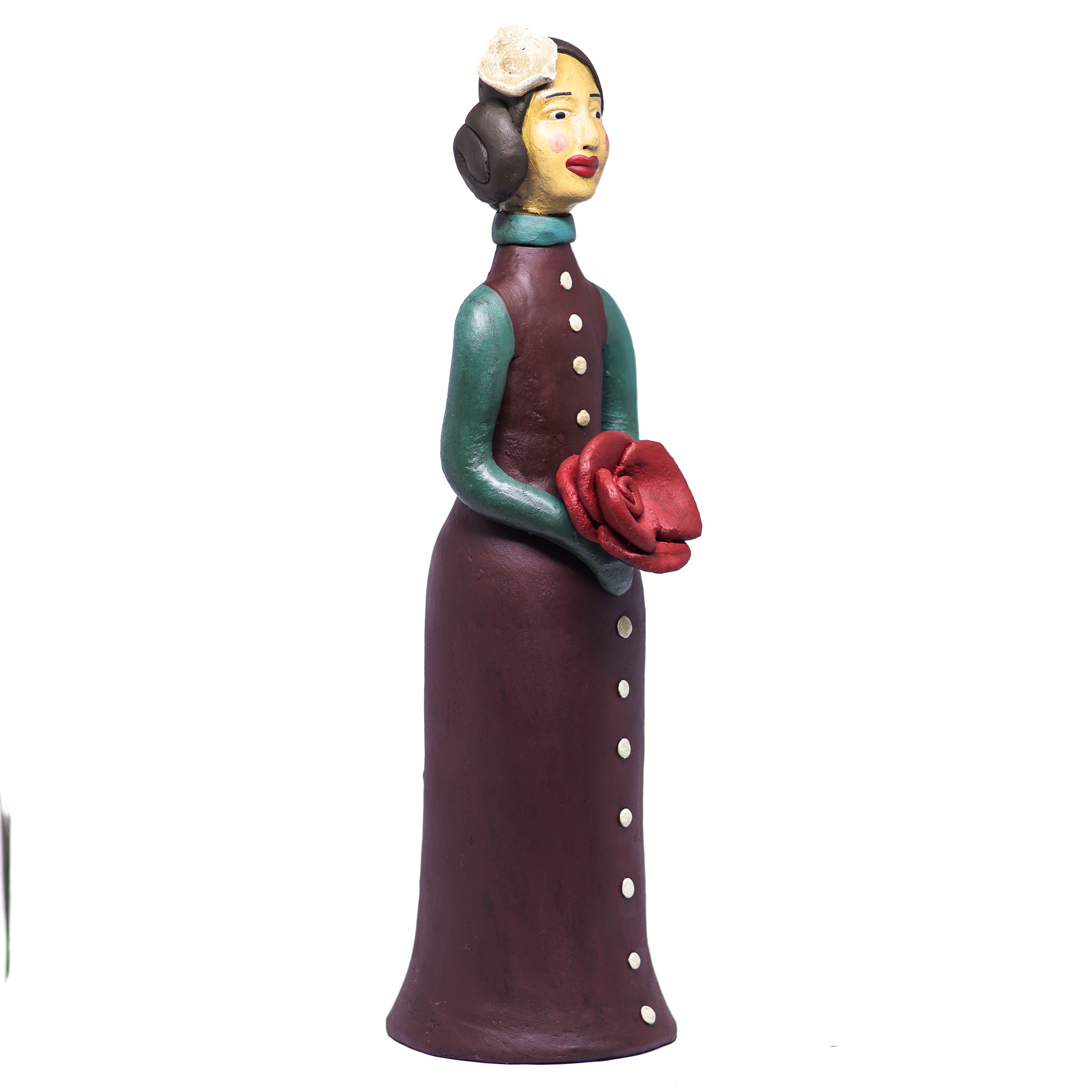 Escultura Palhaço em Cerâmica