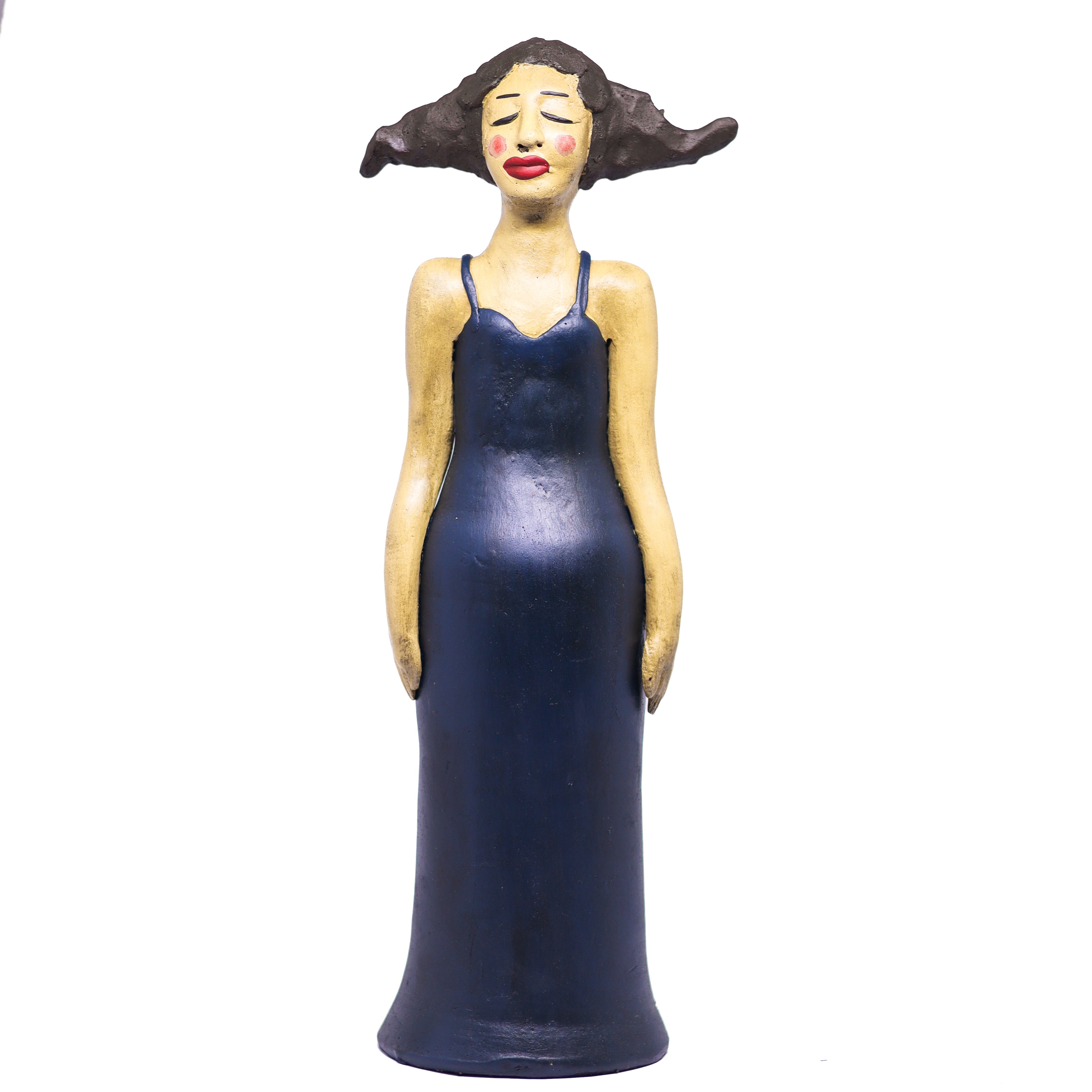 Escultura Palhaço em Cerâmica