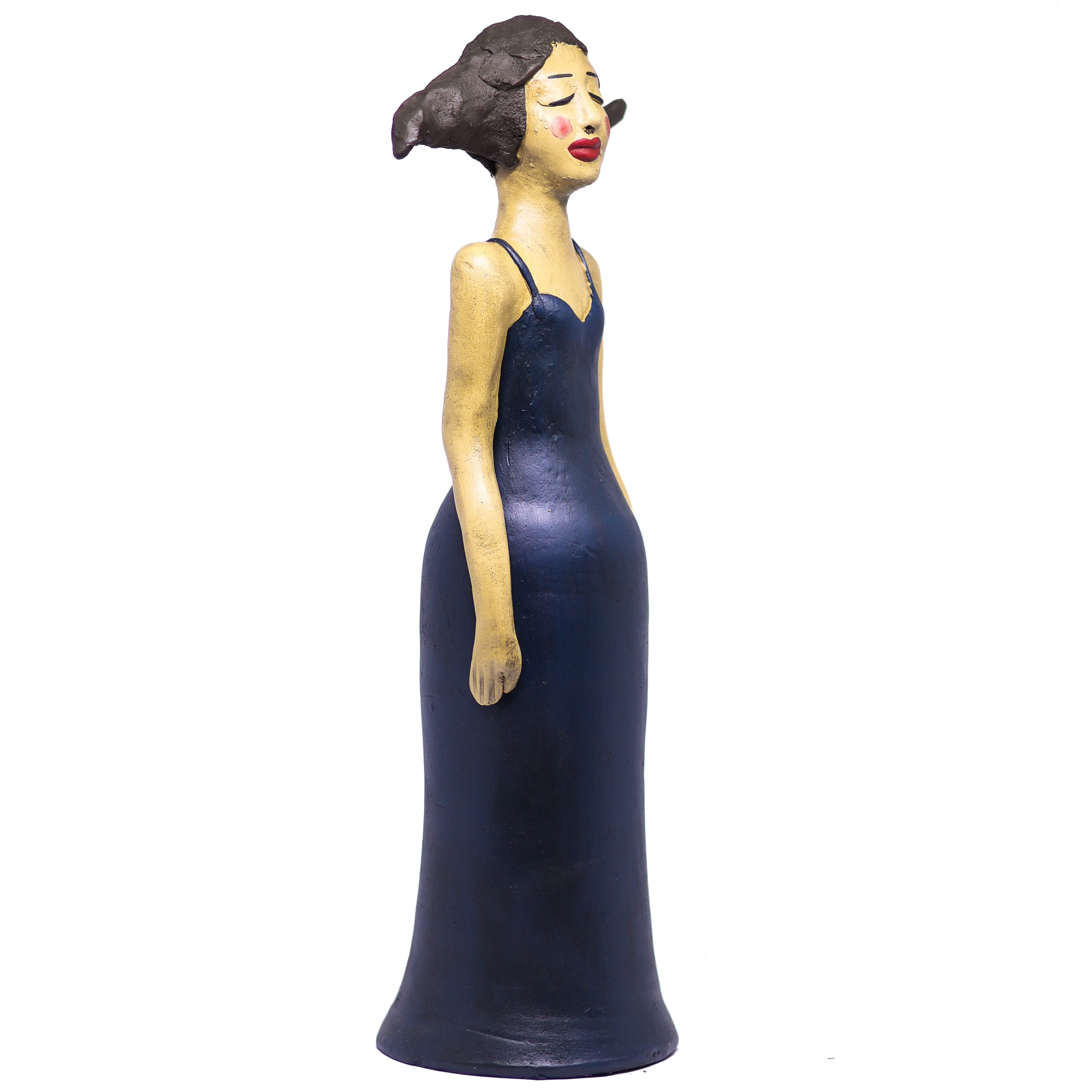 Escultura Palhaço em Cerâmica