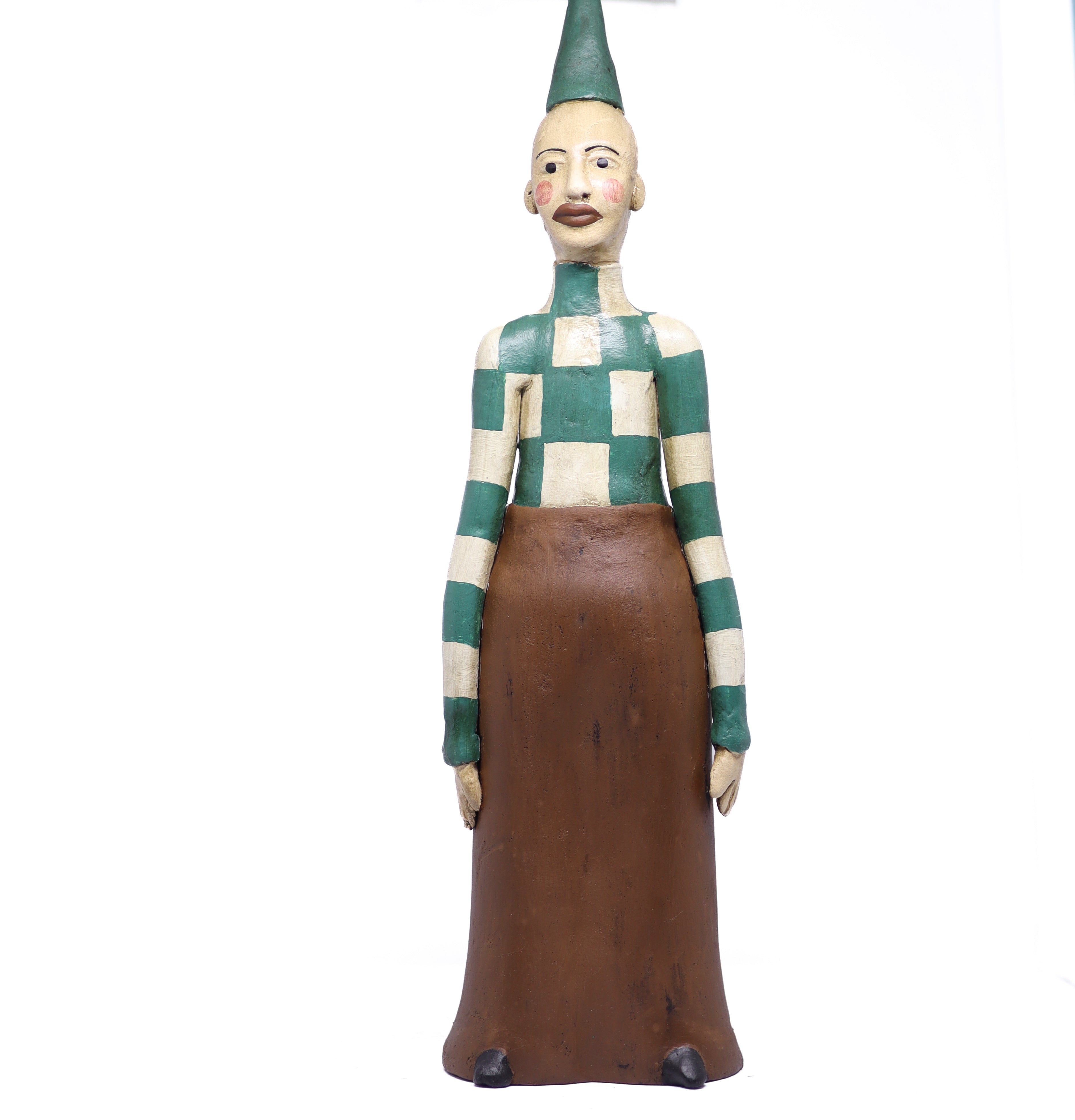 Escultura Palhaço em Cerâmica