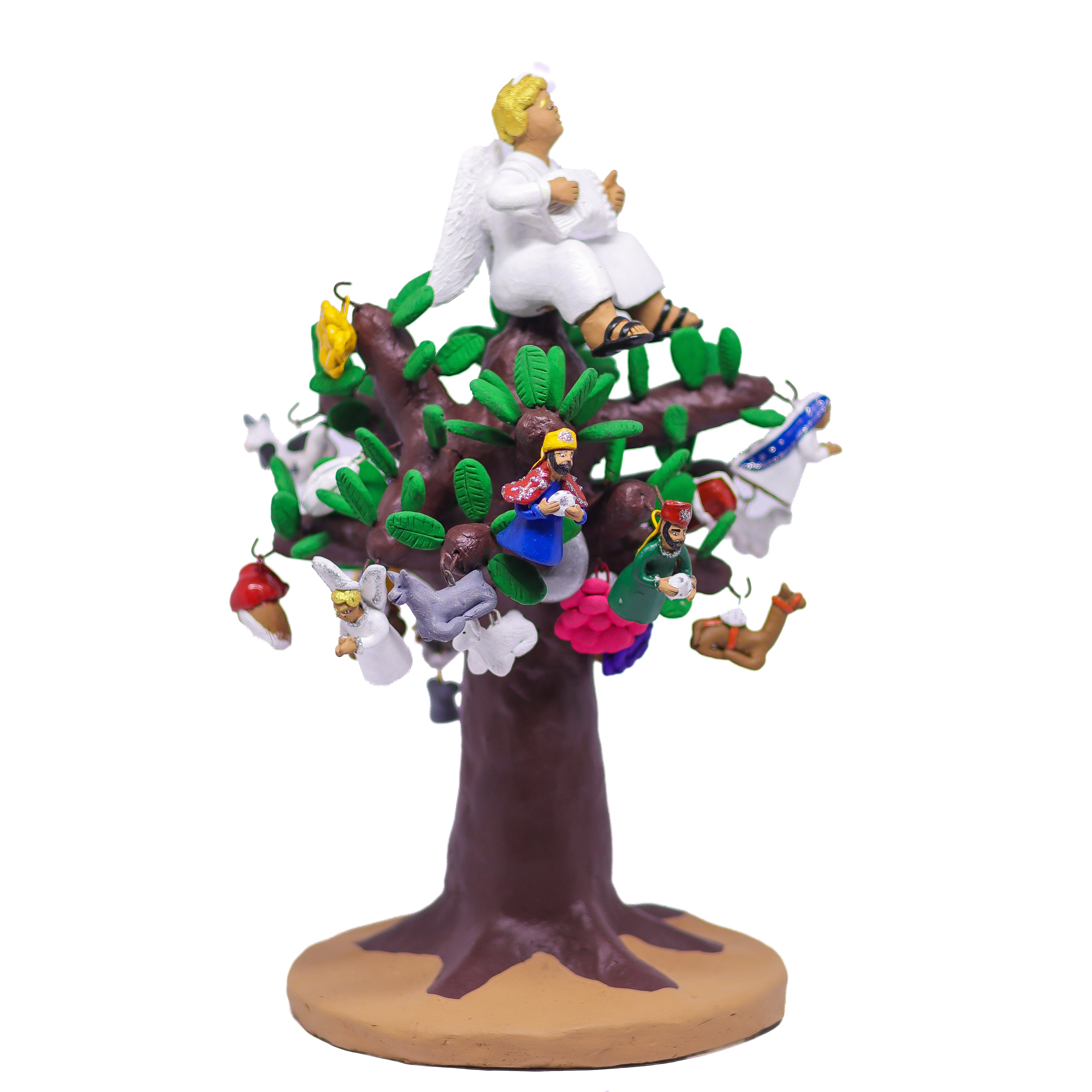 Presépio Árvore de Natal em Cerâmica