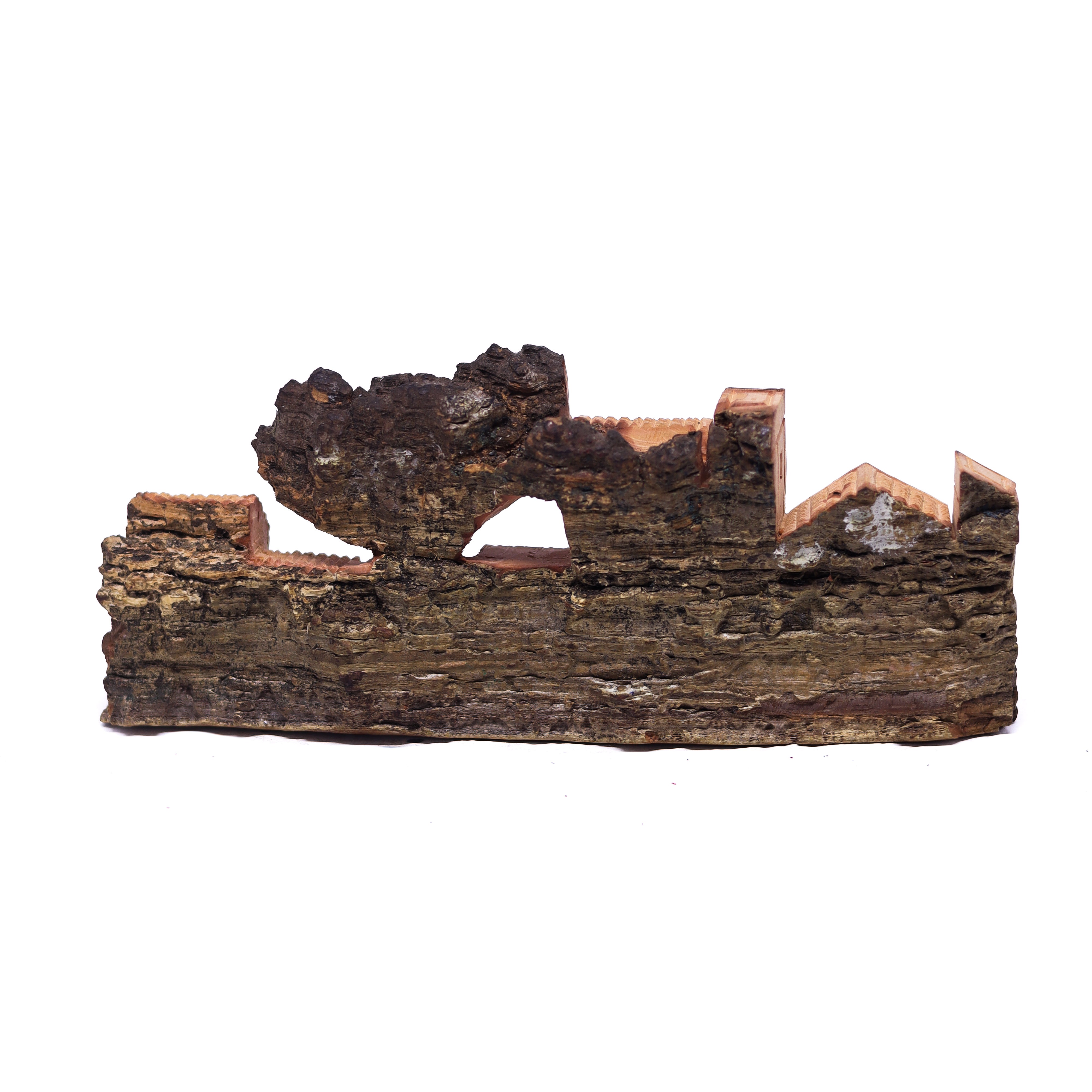 Escultura Casinha Talhada na Madeira CMS 21 cm