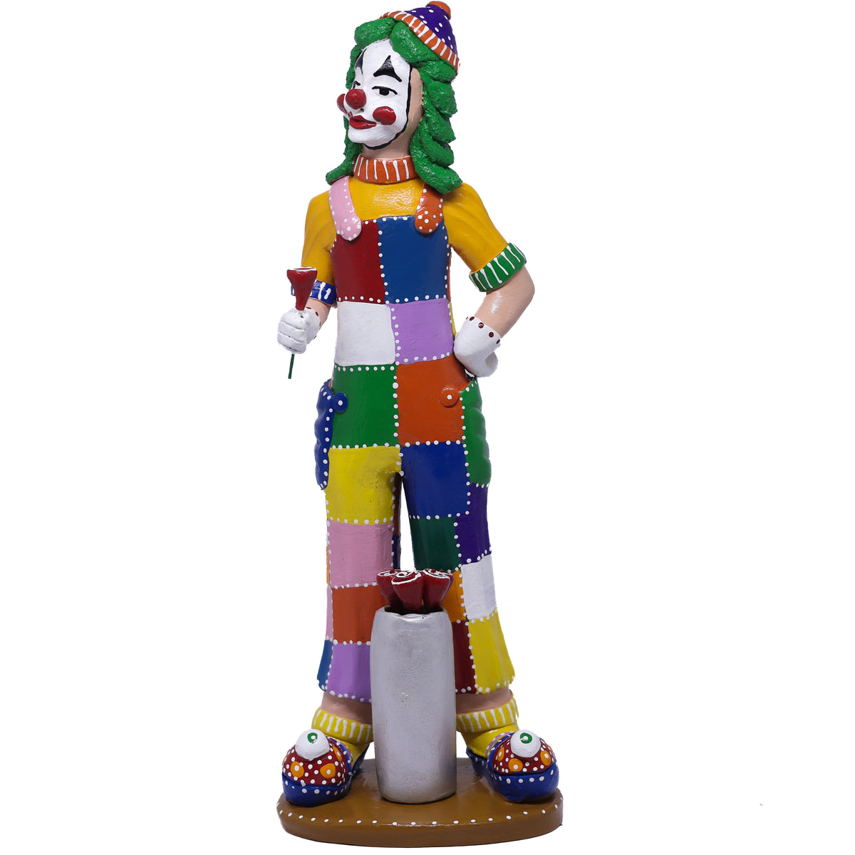 Escultura Palhaço em Cerâmica
