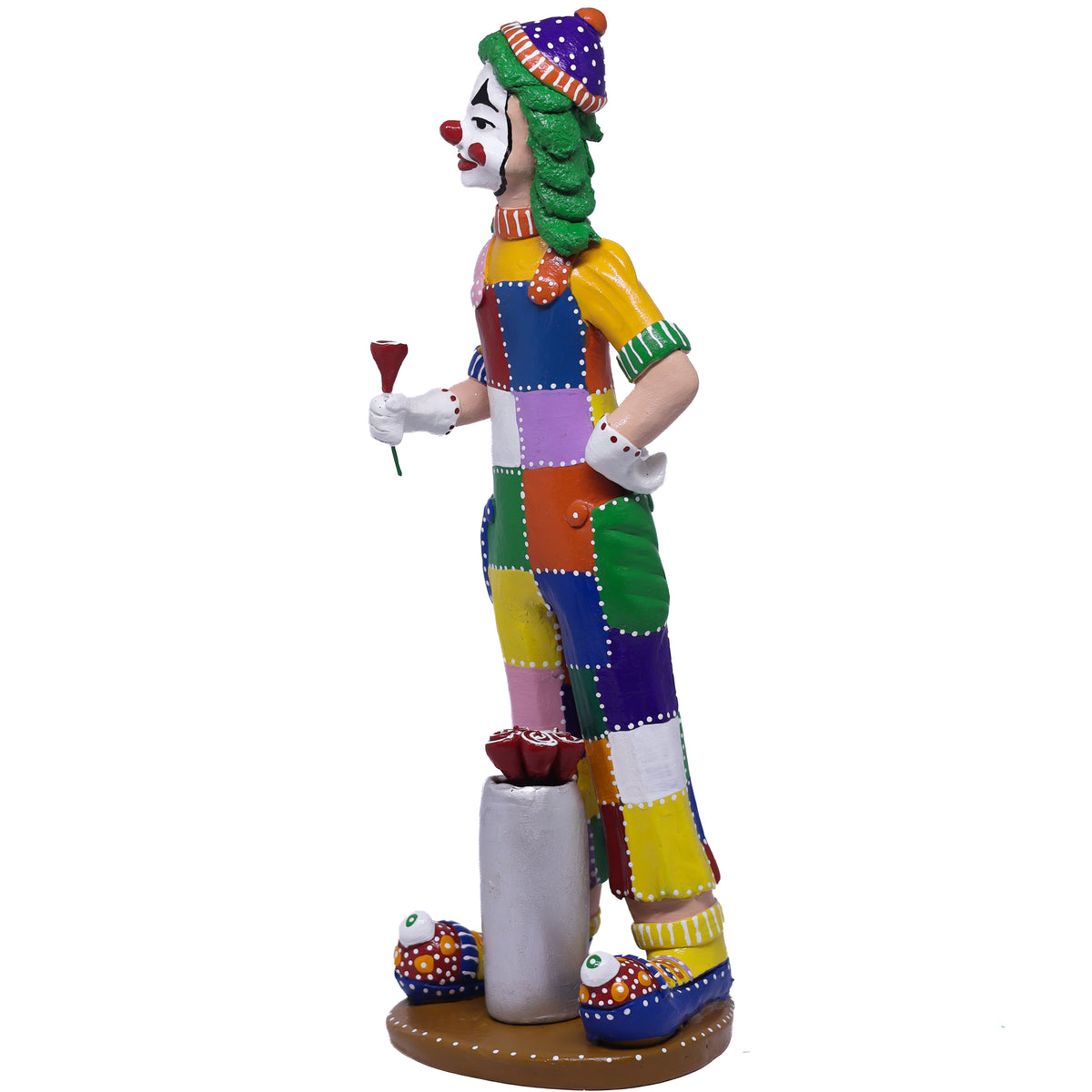 Escultura Palhaço em Cerâmica