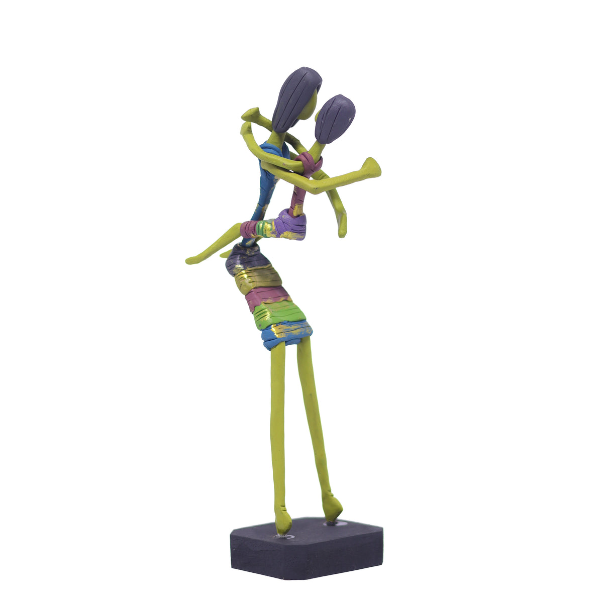 Escultura Mãe e Filha Abraçadas