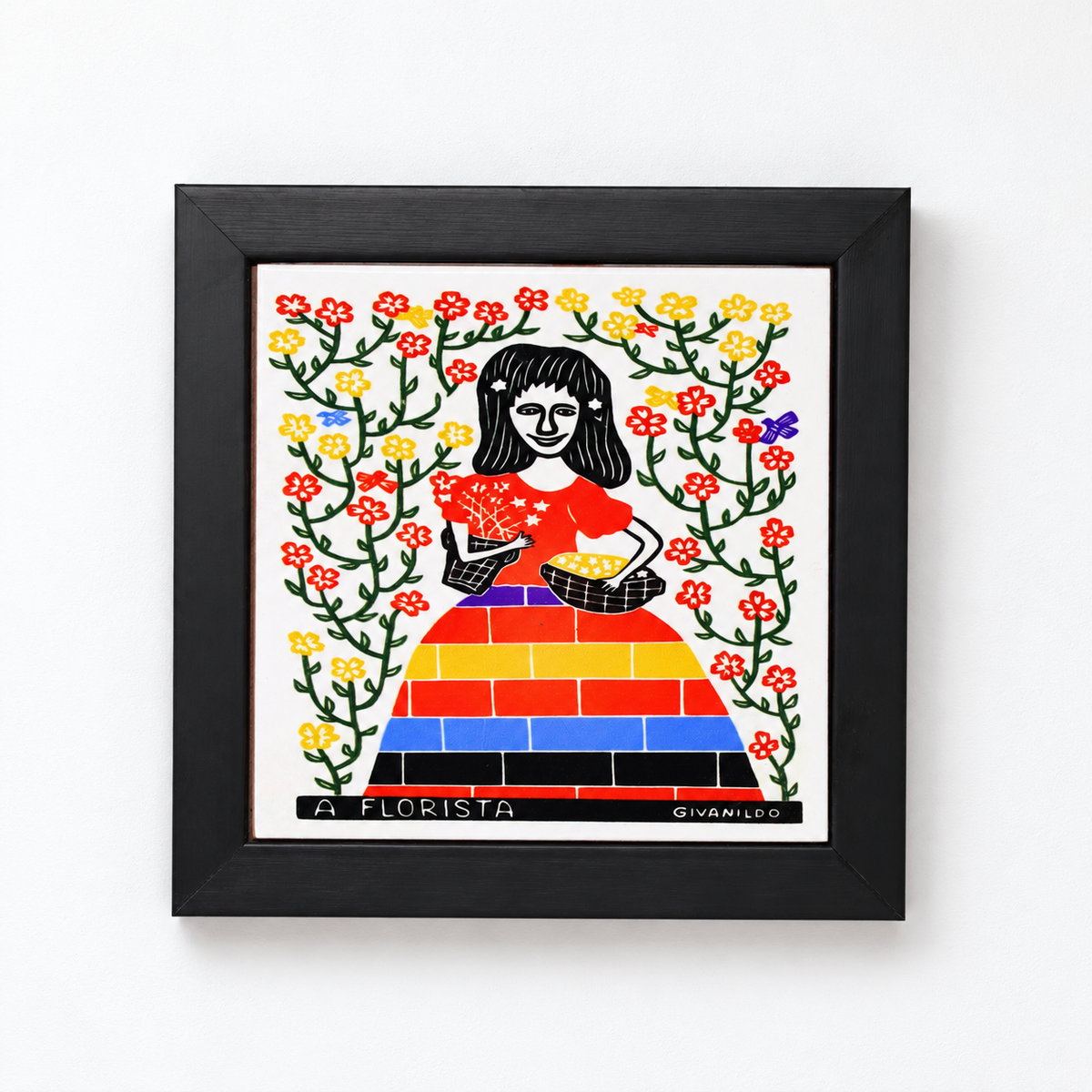 Quadrinho A Florista 20 X 20 cm