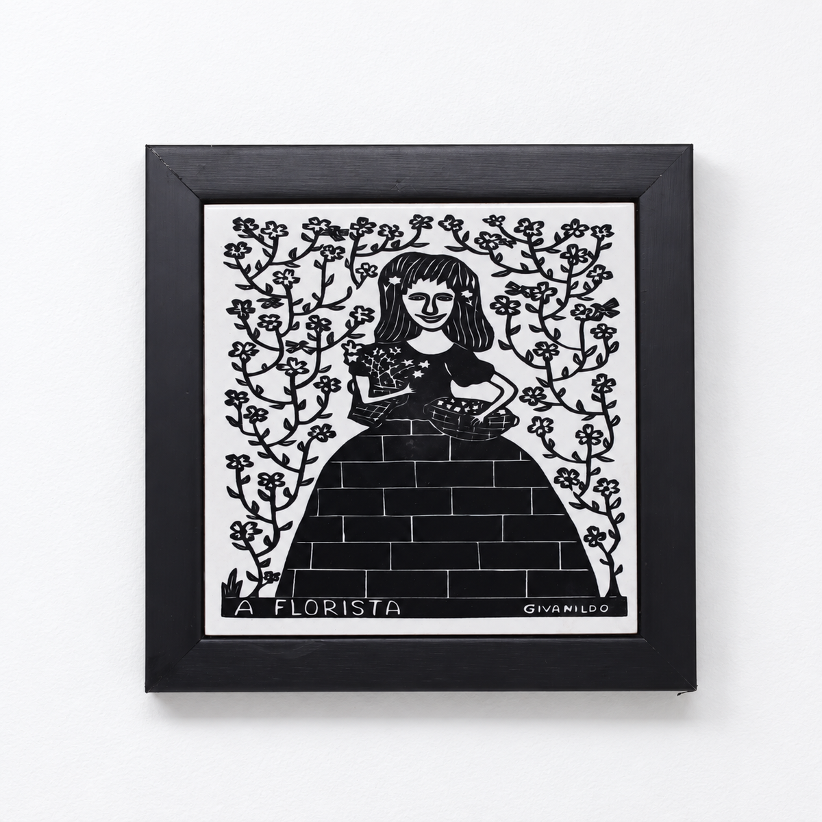 Quadrinho Florista 20 X 20 cm