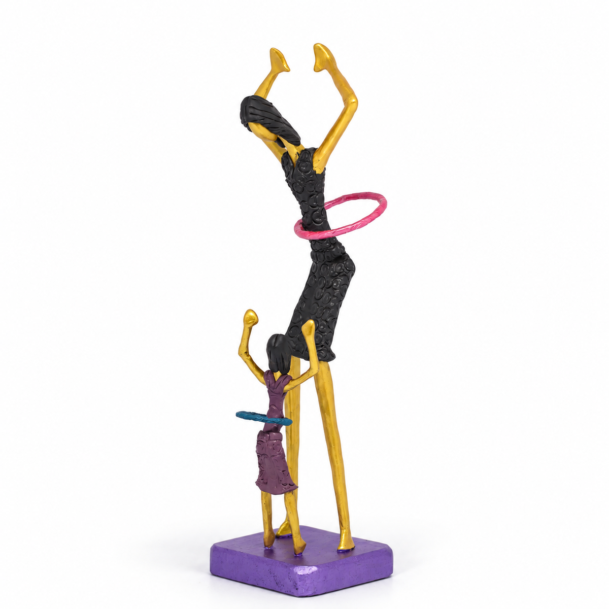Escultura Mãe e Filha Bambolê G
