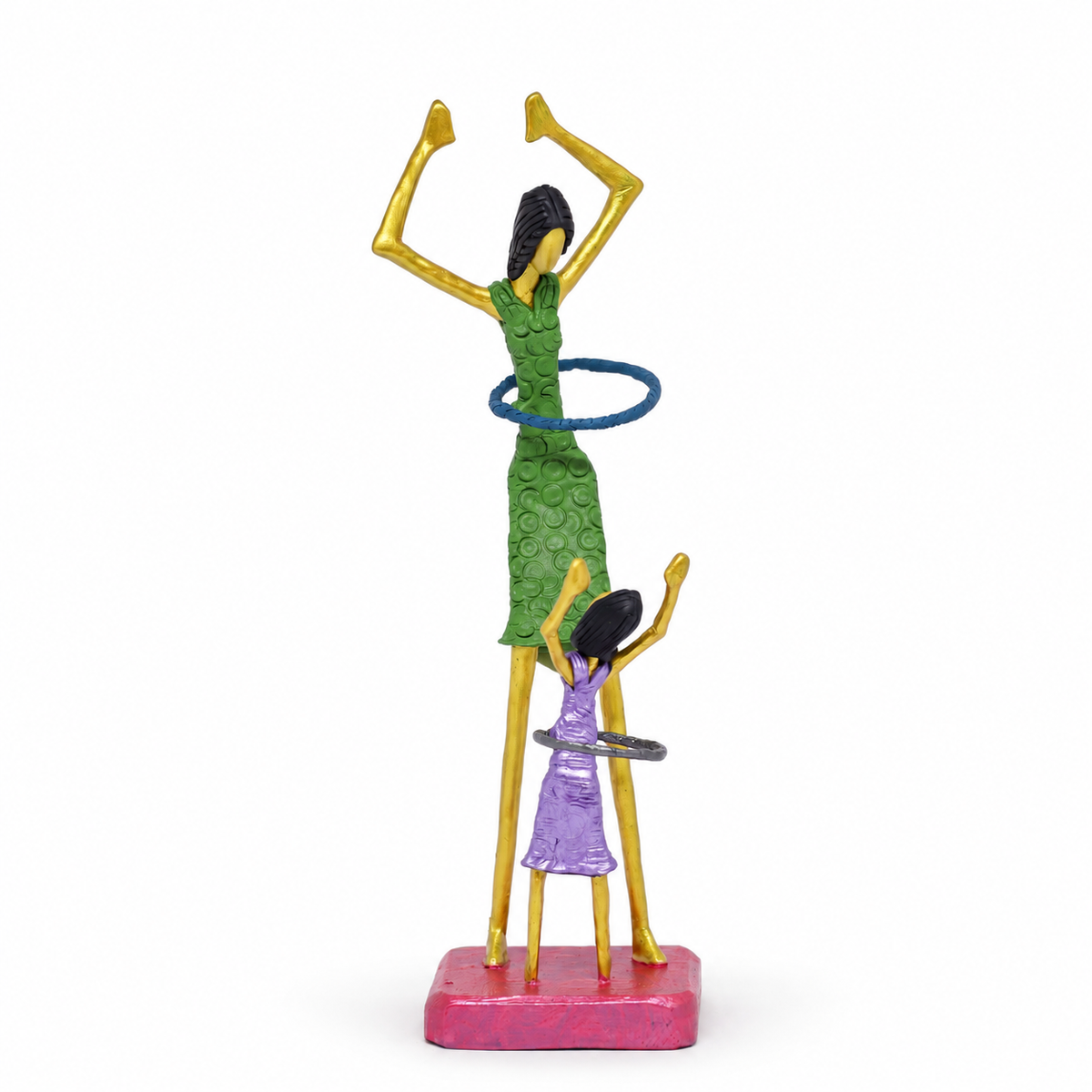 Escultura Mãe e Filha Bambolê G