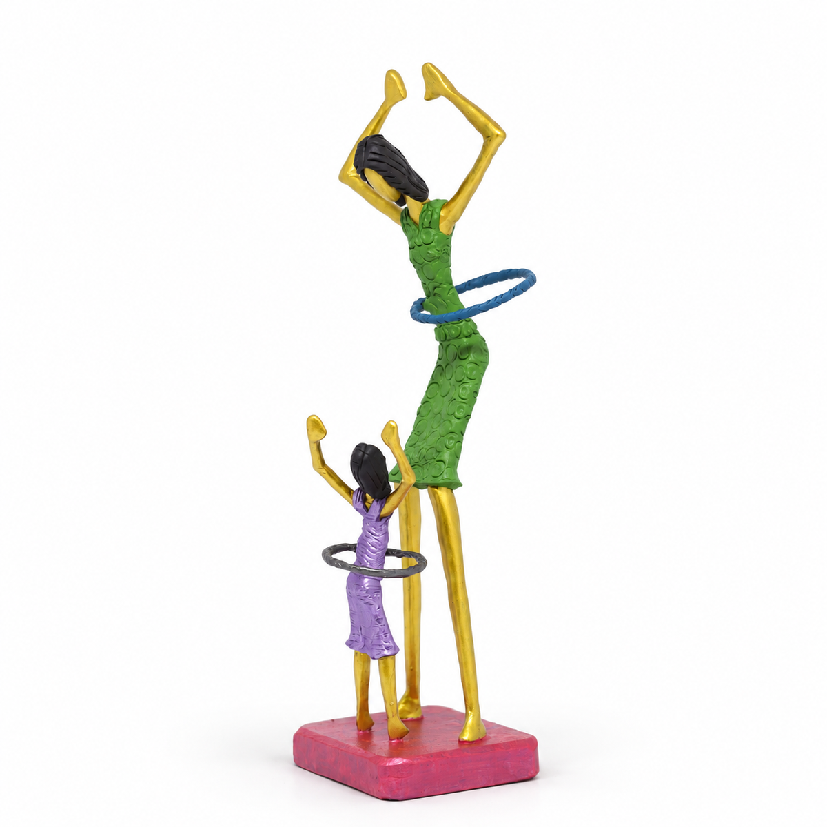 Escultura Mãe e Filha Bambolê G