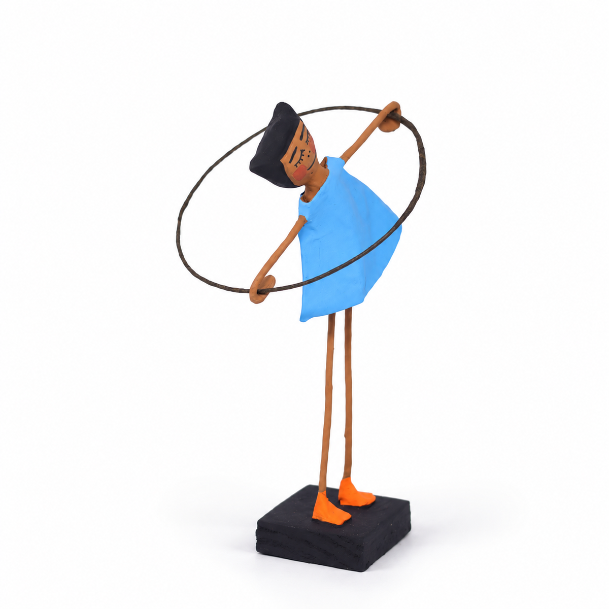 Escultura Brincadeira Infantil Bambolê - Azul