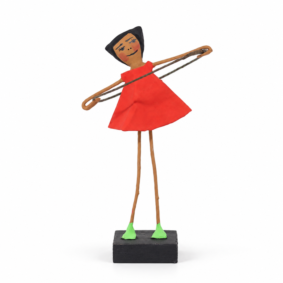 Escultura Brincadeira Infantil Bambolê - Vermelho