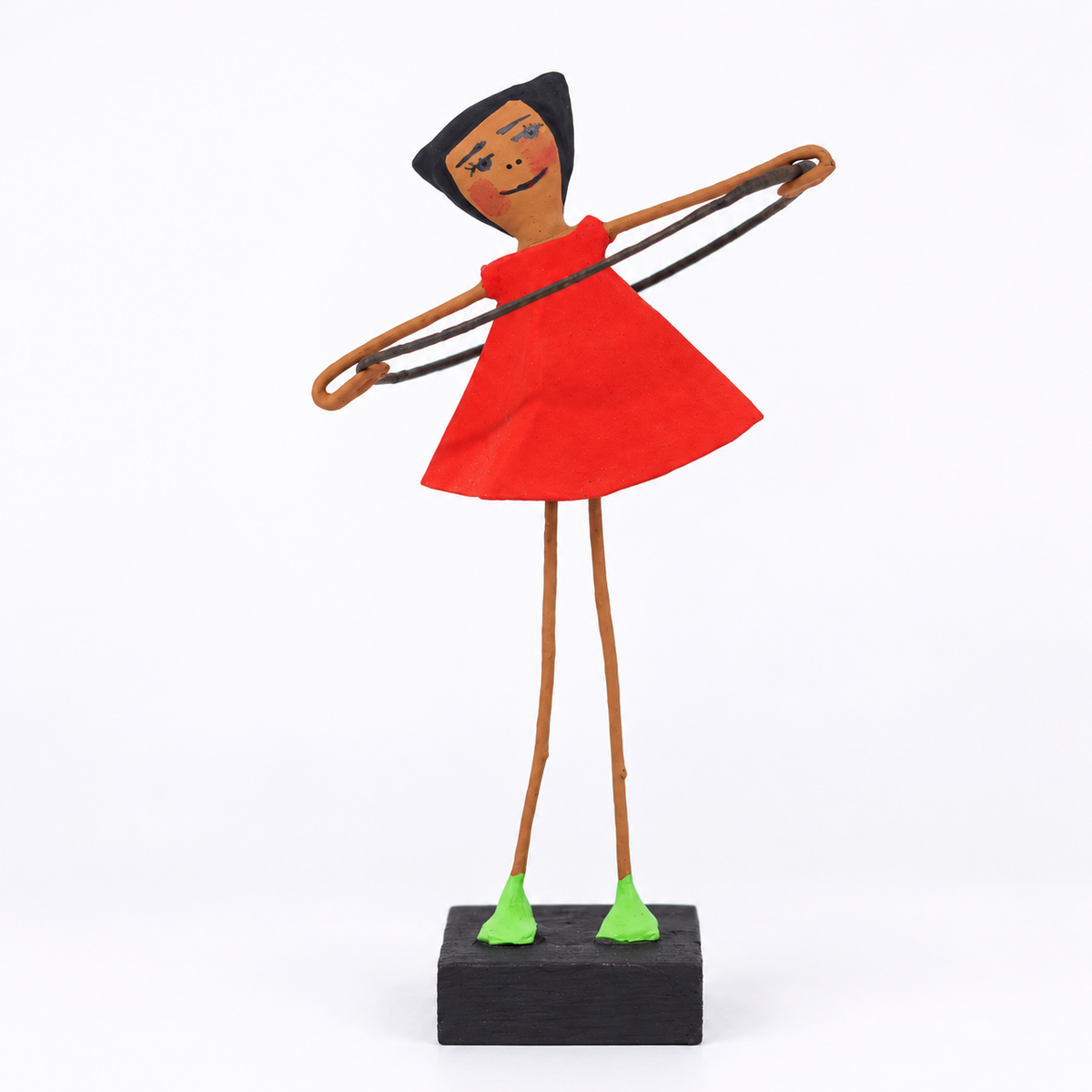 Escultura Brincadeira Infantil Bambolê - Vermelho