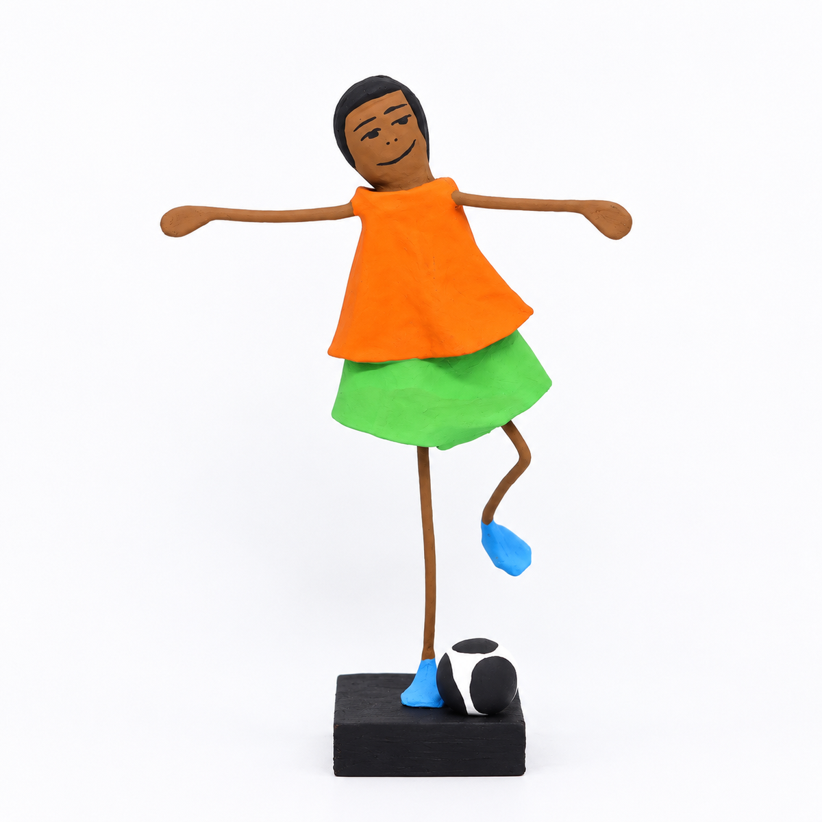 Escultura Brincadeira Infantil - Futebol
