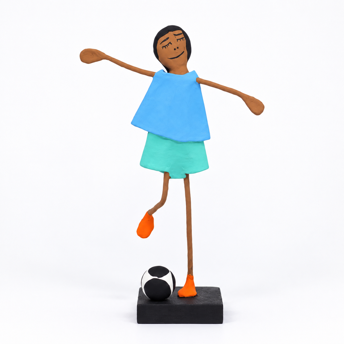 Escultura Brincadeira Infantil - Futebol