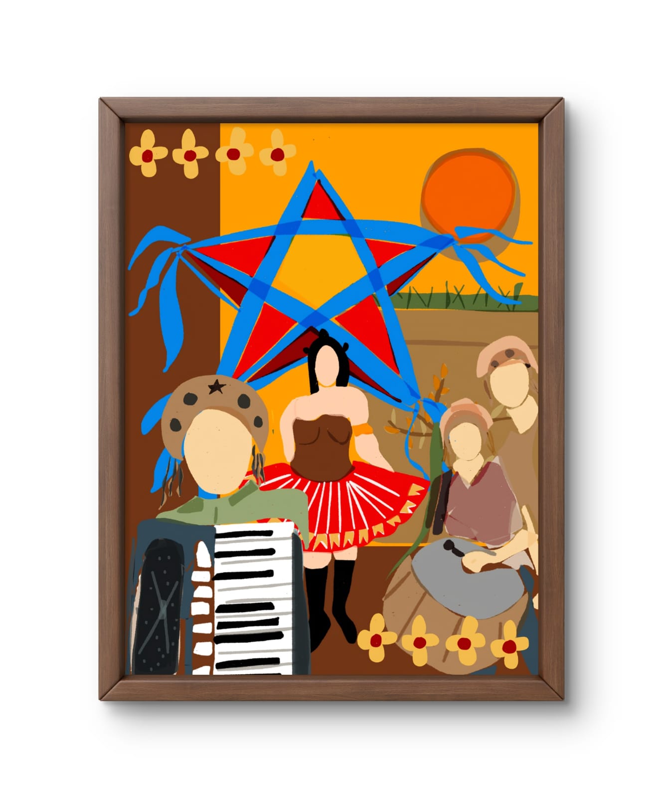 Gravura Festa no Sertão